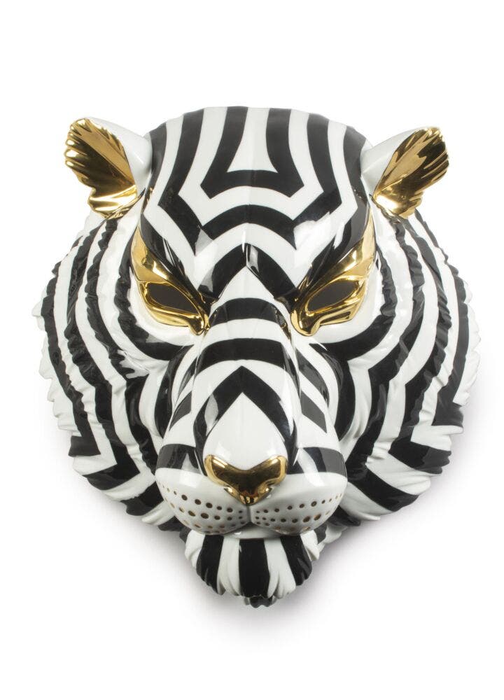 Máscara Tigre. Negro y oro en Lladró