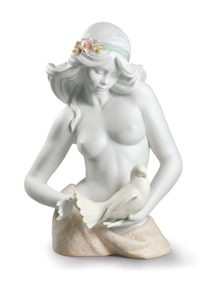 A Tribute to Peace Woman Figurine in Lladró