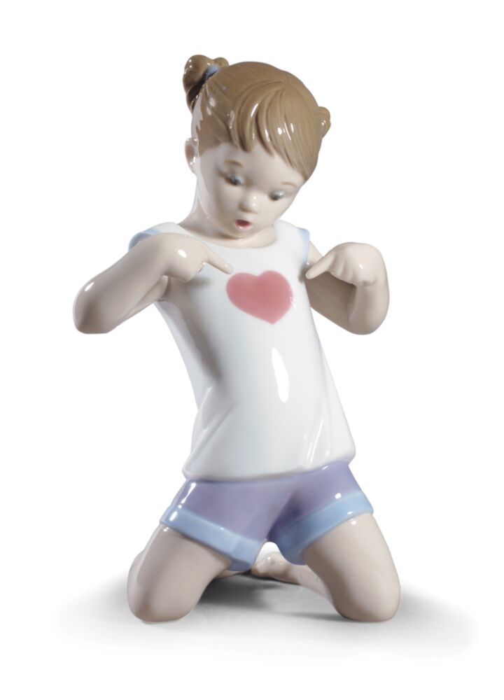 Figura niña ¿Oyes mi corazón? en Lladró